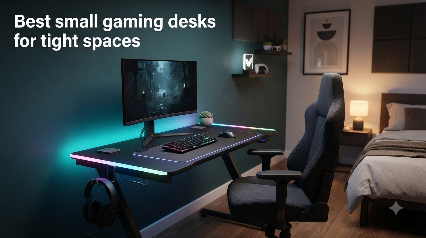 Best small gaming desks for tight spaces