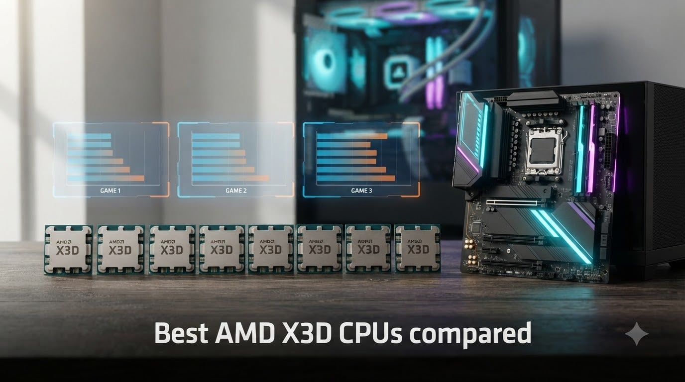 Best AMD X3D CPUs compared