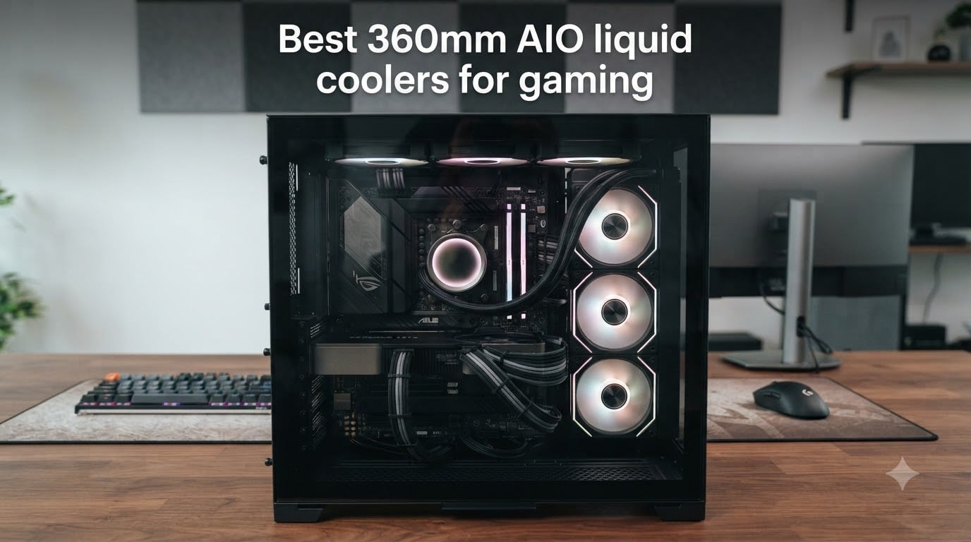 Best 360mm AIO liquid coolers for gaming