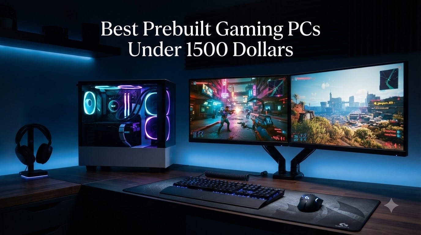 Best Prebuilt Gaming PCs Under 1500 Dollars
