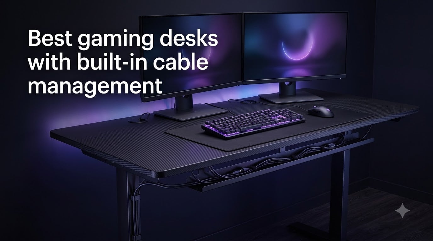 Best gaming desks with built-in cable management