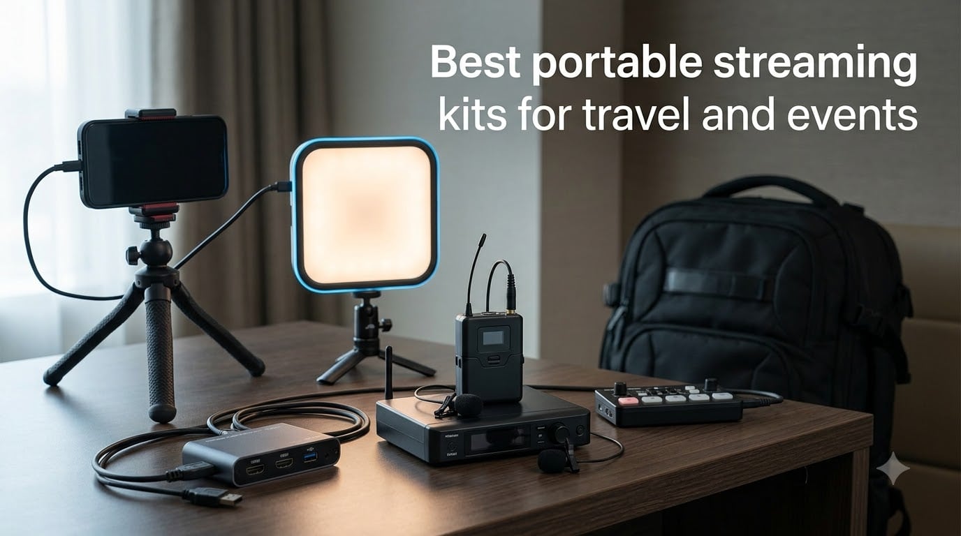 Best portable streaming kits for travel and events
