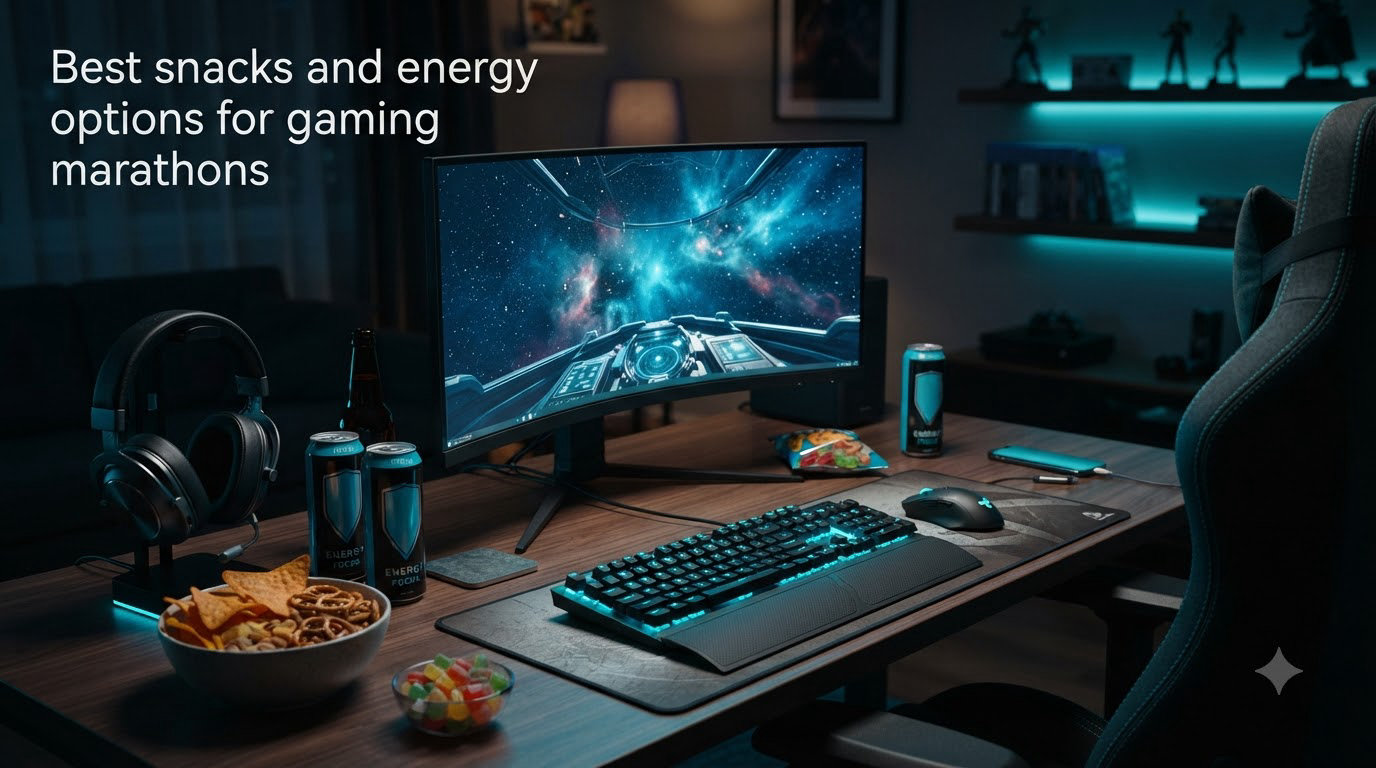 Best snacks and energy options for gaming marathons