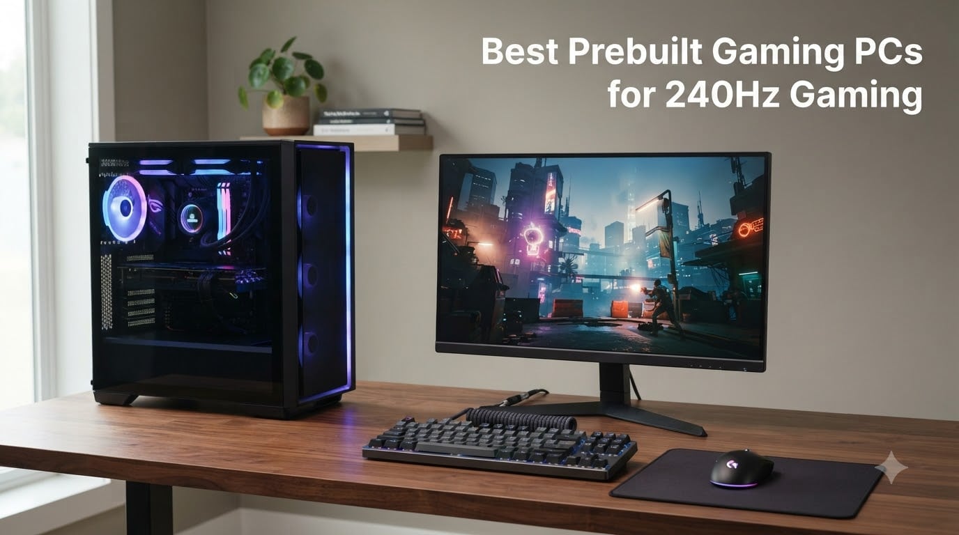Best Prebuilt Gaming PCs for 240Hz Gaming