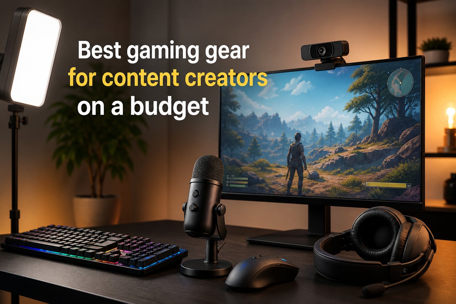Best gaming gear for content creators on a budget