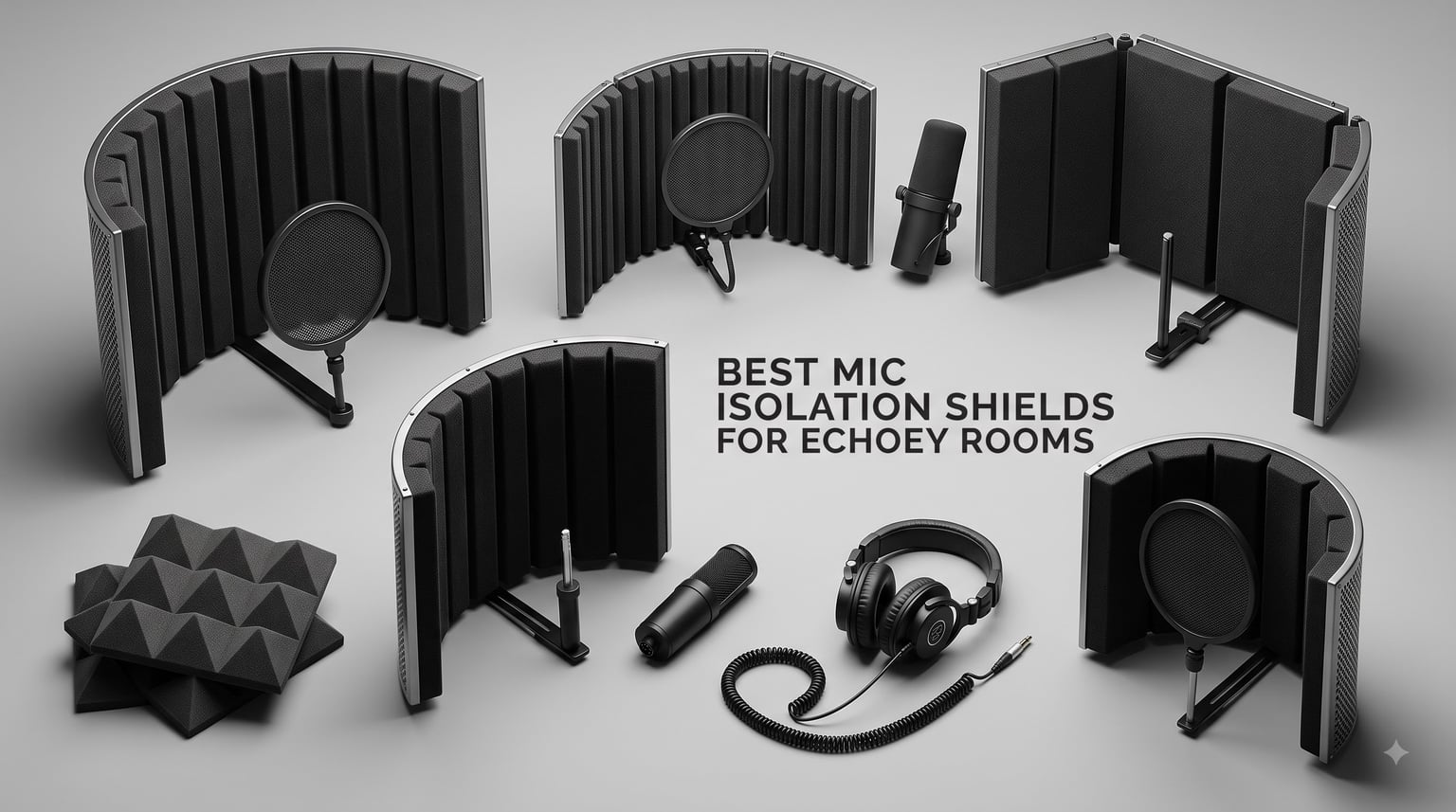Best mic isolation shields for echoey rooms