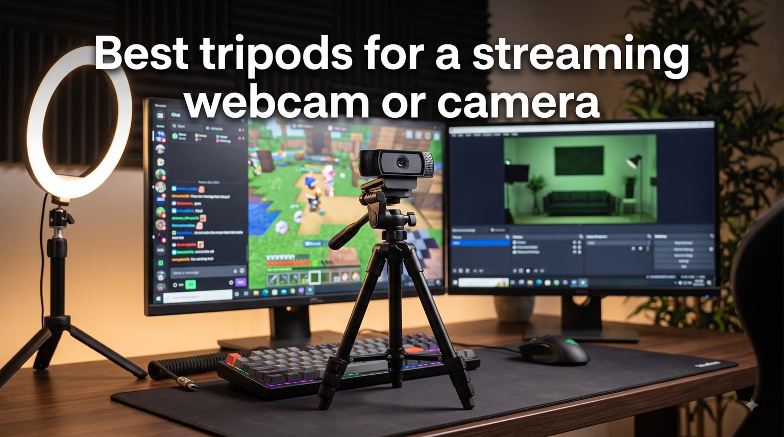 Best tripods for a streaming webcam or camera