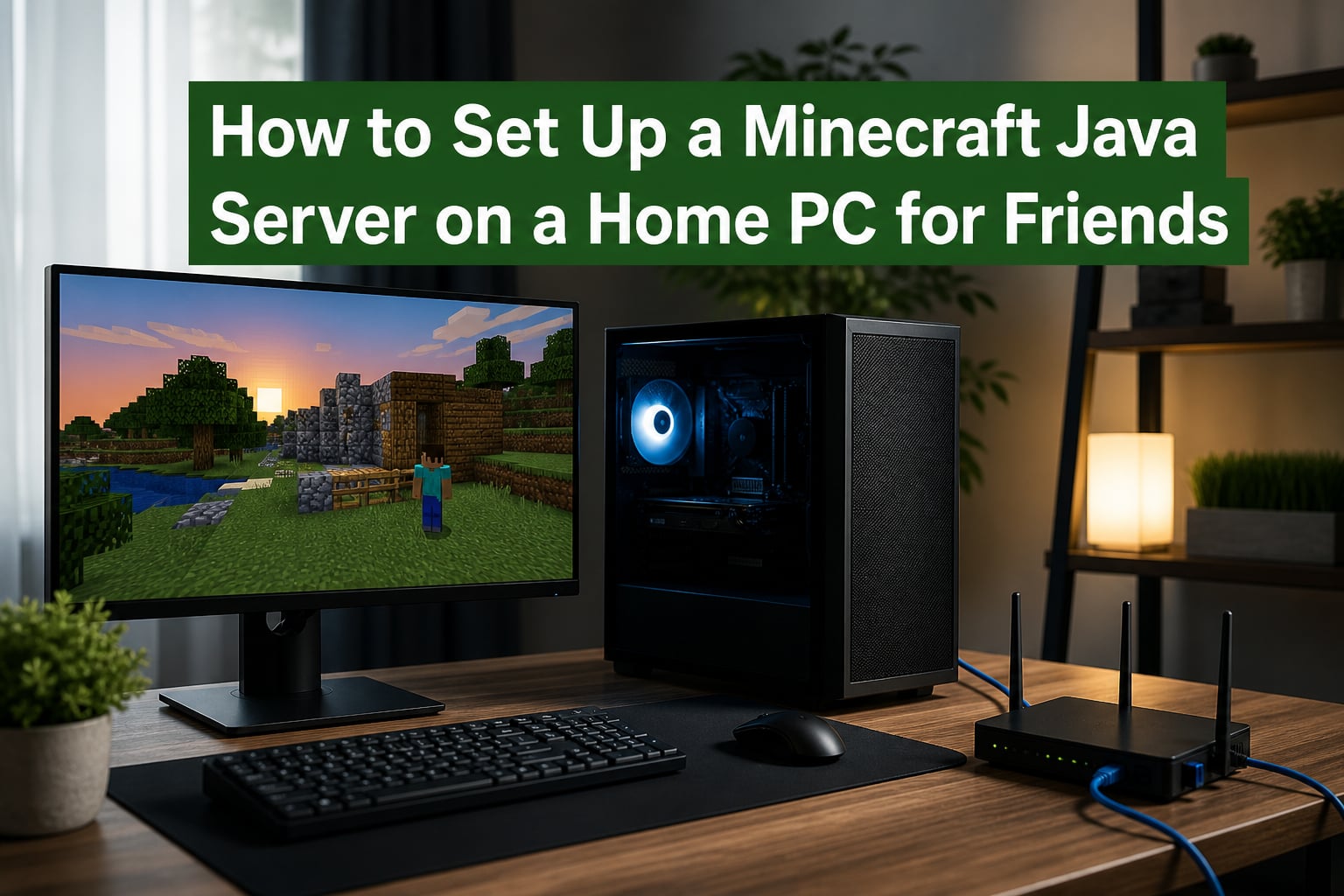 How to Set Up a Minecraft Java Server on a Home PC for Friends