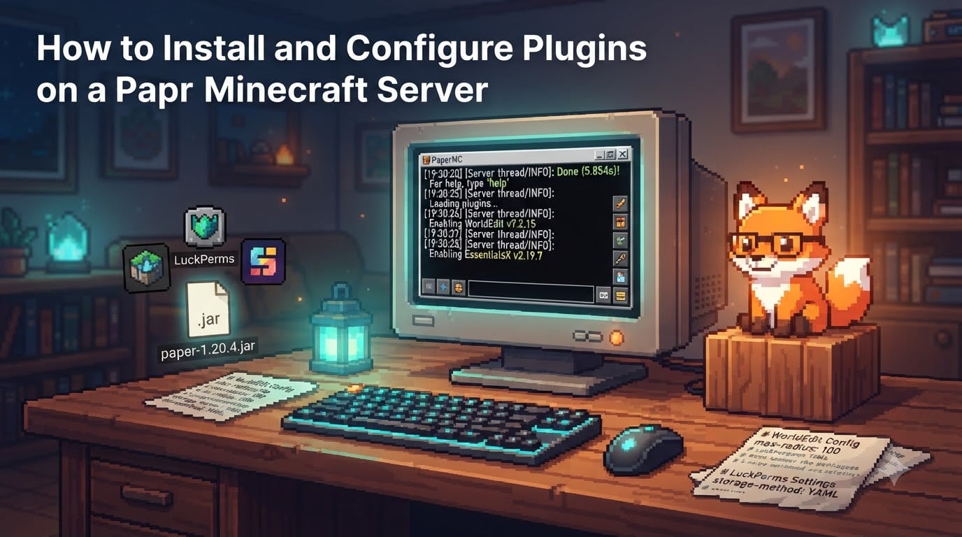 How to Install and Configure Plugins on a Paper Minecraft Server