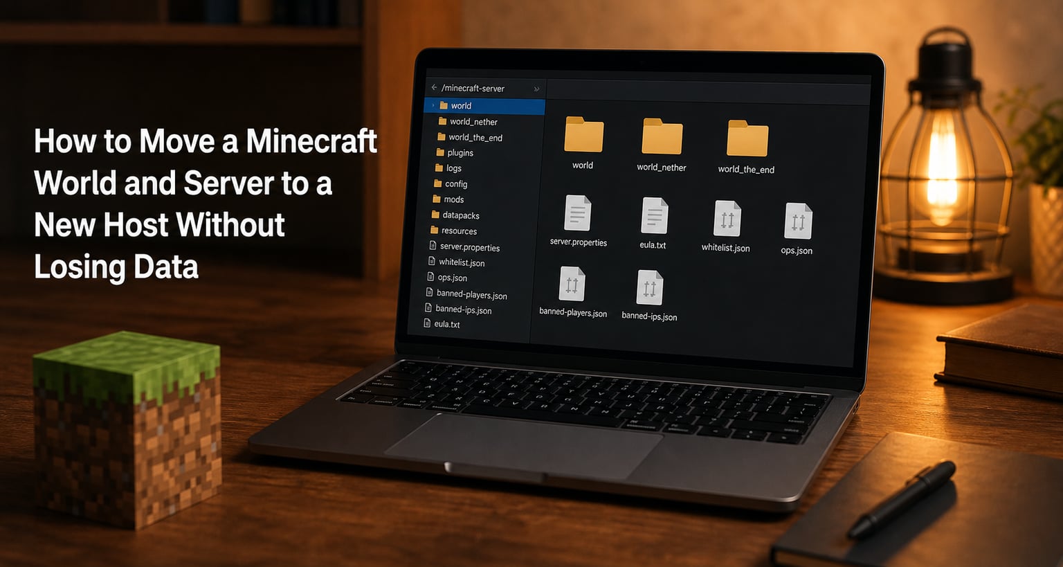 How to Move a Minecraft World and Server to a New Host Without Losing Data
