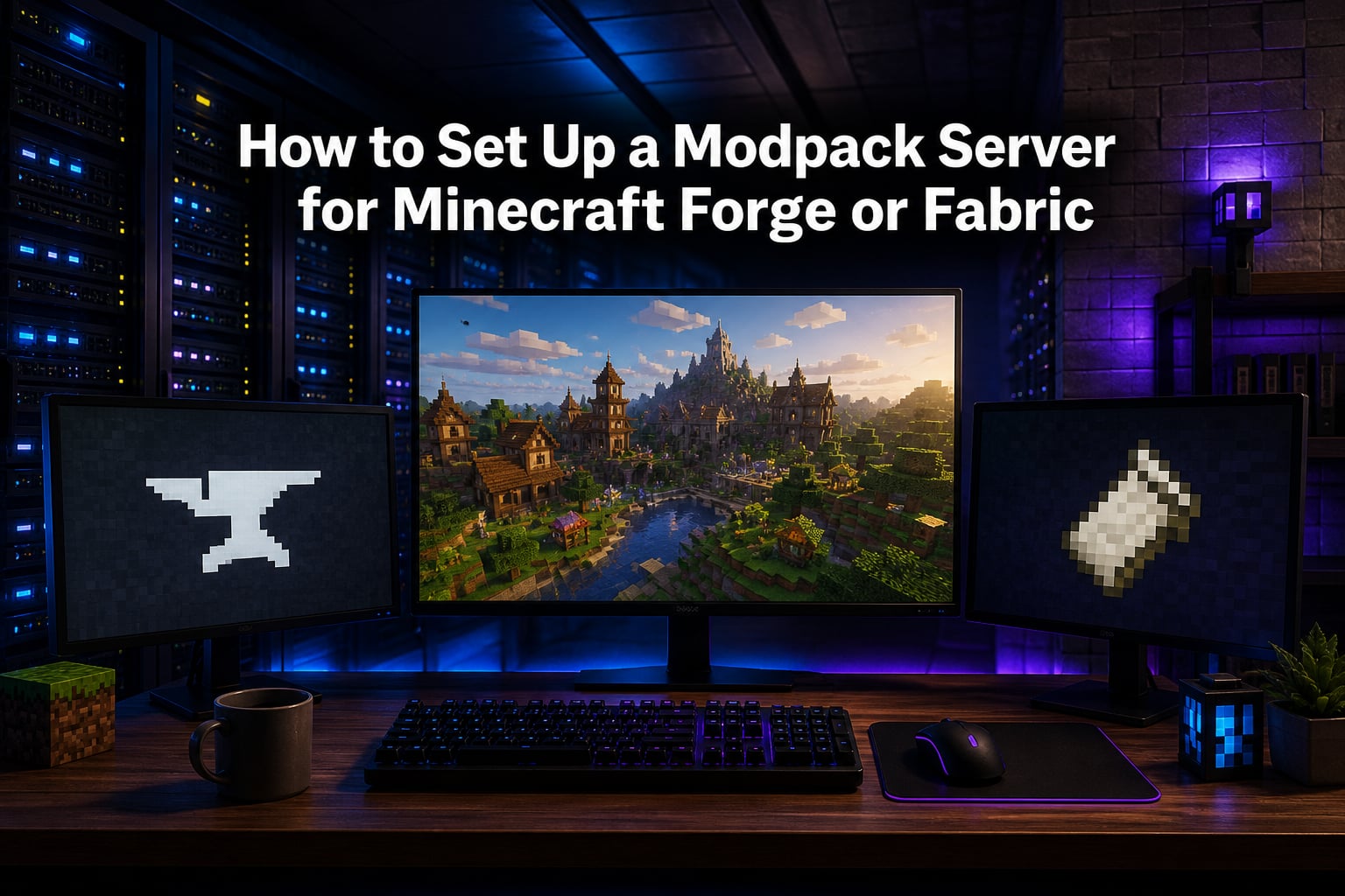 How to Set Up a Modpack Server for Minecraft Forge or Fabric