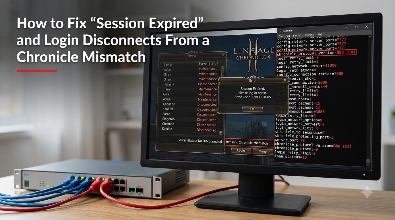 How to Fix "Session Expired" and Login Disconnects From a Chronicle Mismatch