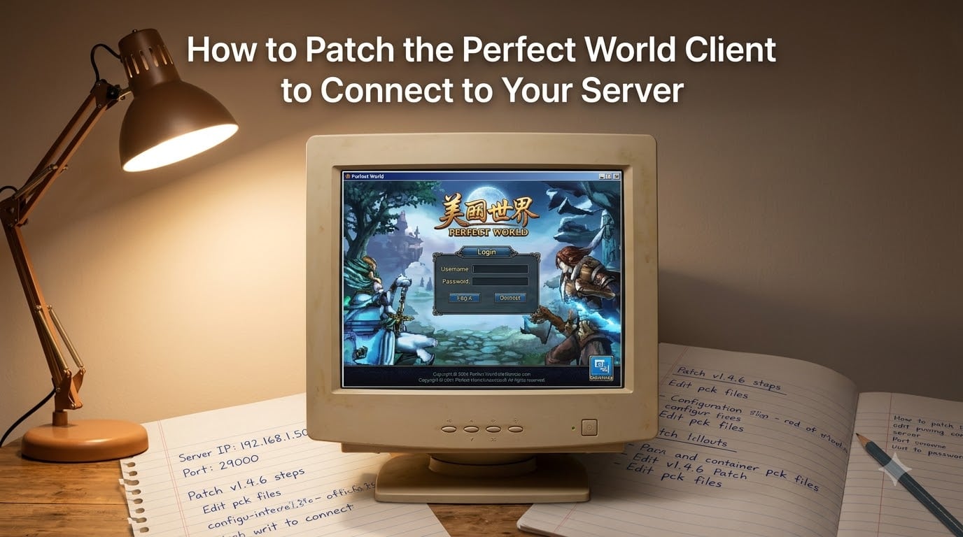 How to Patch the Perfect World Client to Connect to Your Server