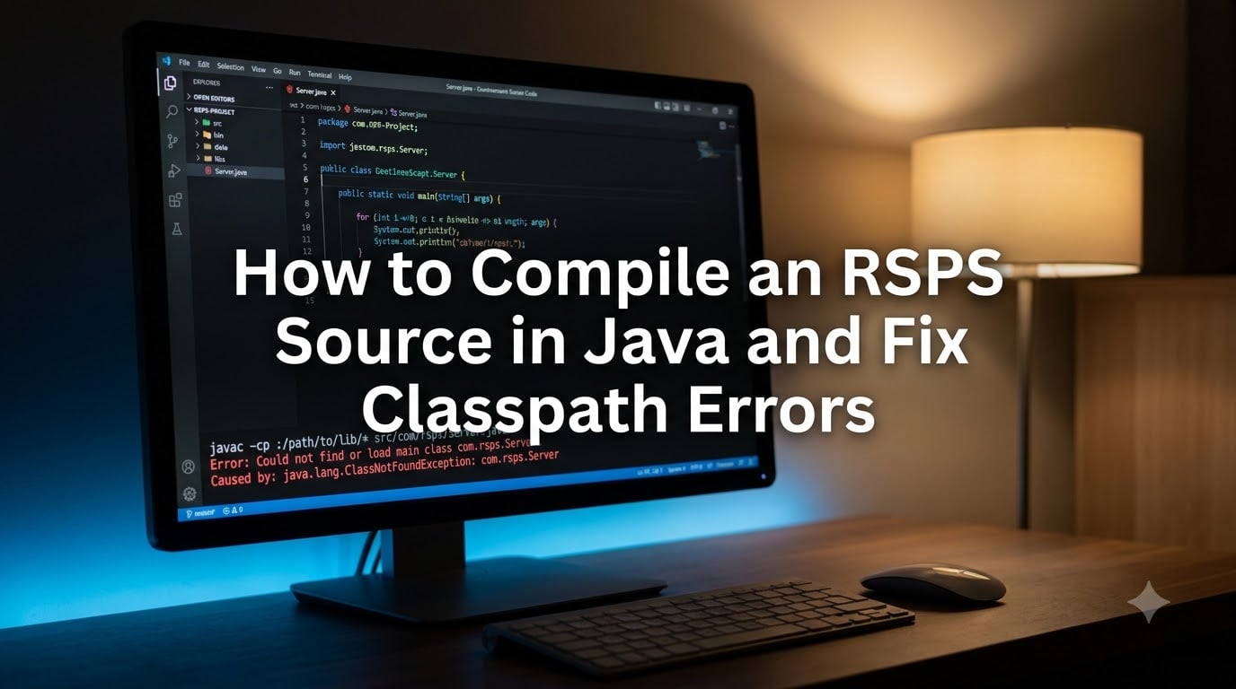 How to Compile an RSPS Source in Java and Fix Classpath Errors