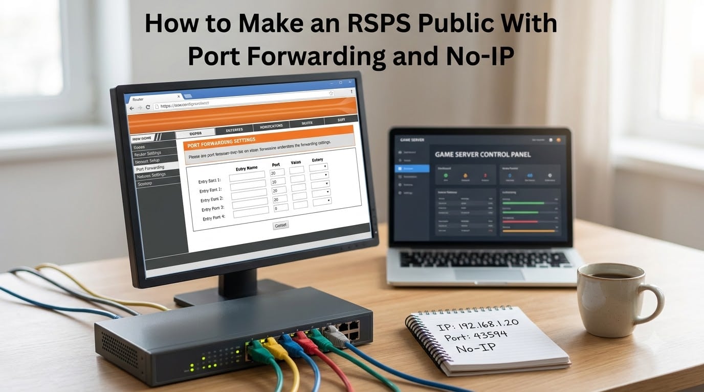 How to Make an RSPS Public With Port Forwarding and No-IP