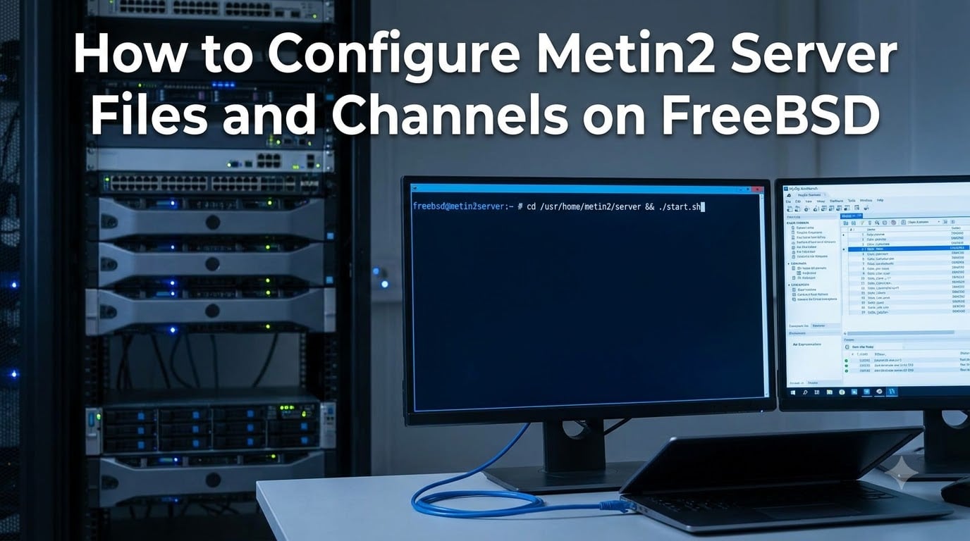 How to Configure Metin2 Server Files and Channels on FreeBSD