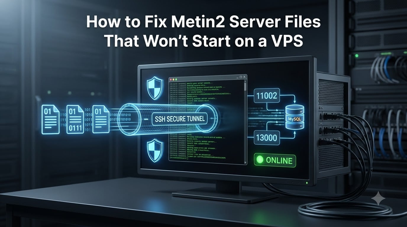 How to Fix Metin2 Server Files That Won't Start on a VPS