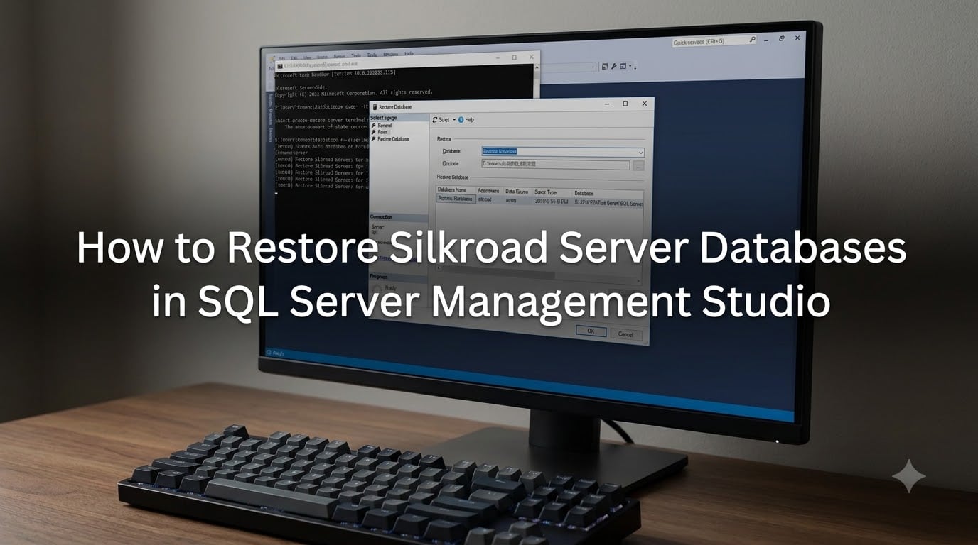 How to Restore Silkroad Server Databases in SQL Server Management Studio