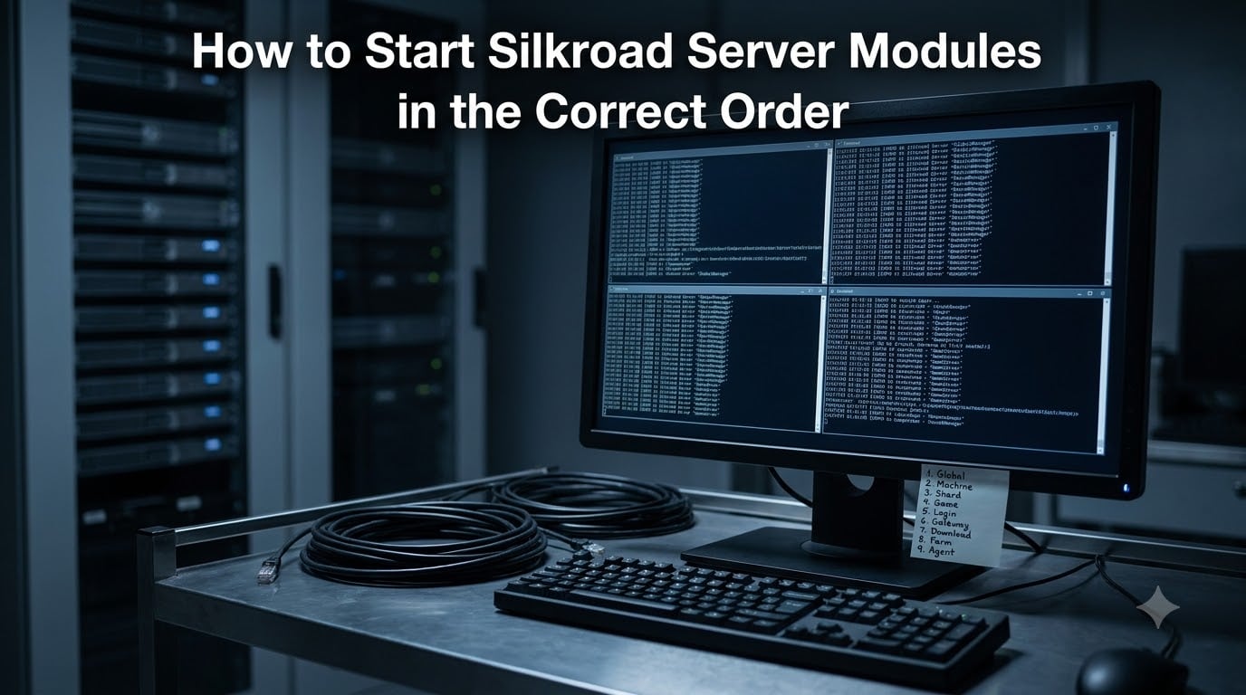 How to Start Silkroad Server Modules in the Correct Order