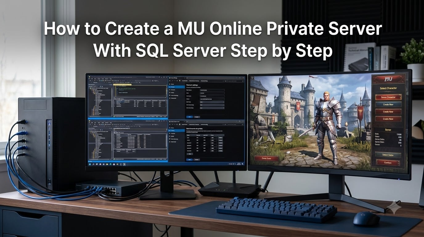 How to Create a MU Online Private Server With SQL Server Step by Step