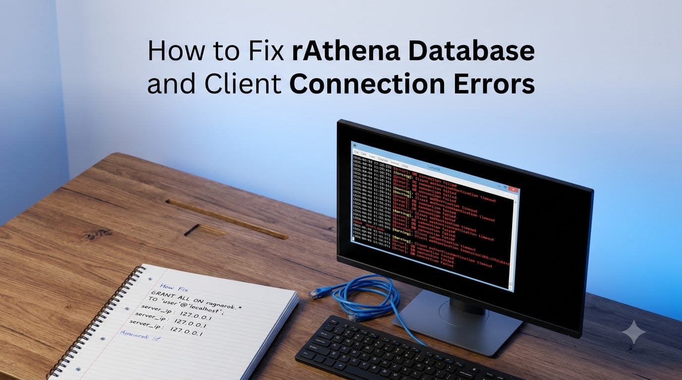 How to Fix rAthena Database and Client Connection Errors