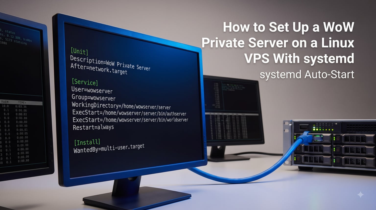 How to Set Up a WoW Private Server on a Linux VPS With systemd Auto-Start