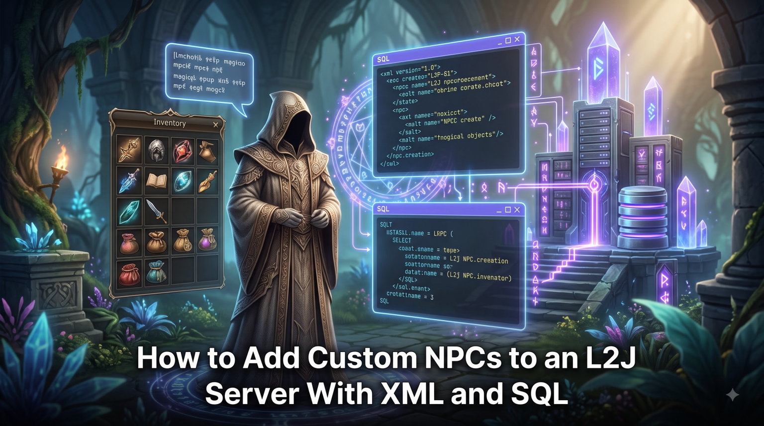How to Add Custom NPCs to an L2J Server With XML and SQL