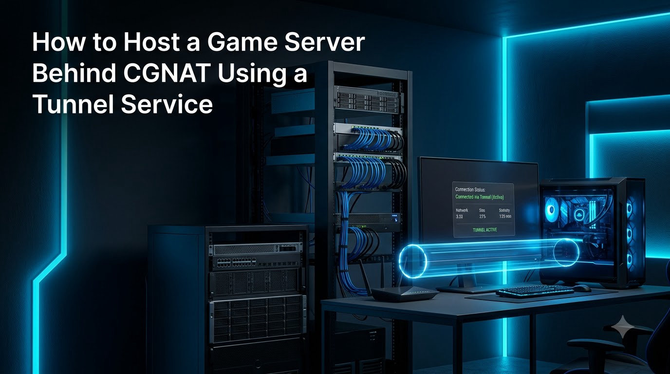 How to Host a Game Server Behind CGNAT Using a Tunnel Service