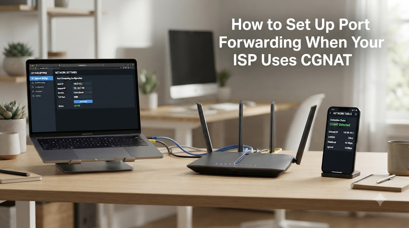 How to Set Up Port Forwarding When Your ISP Uses CGNAT