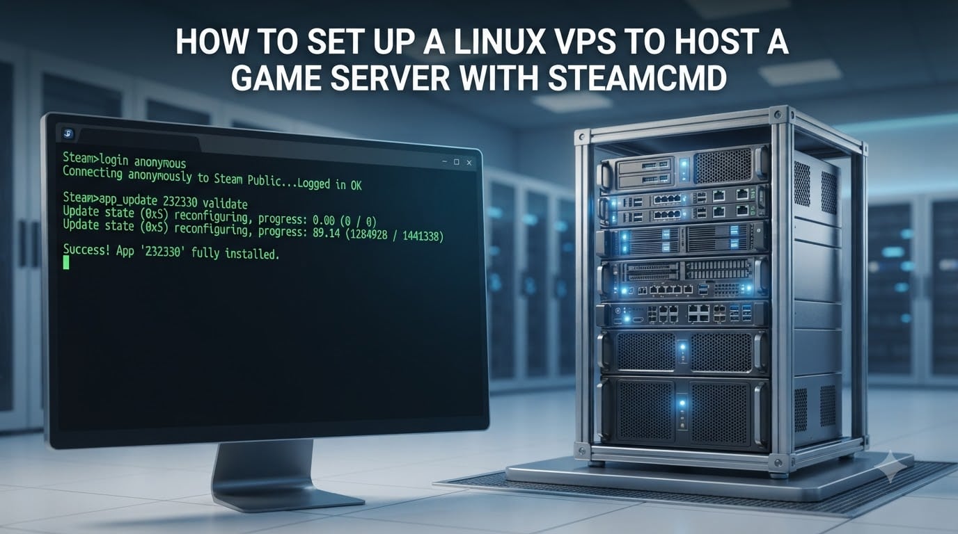 How to Set Up a Linux VPS to Host a Game Server With SteamCMD
