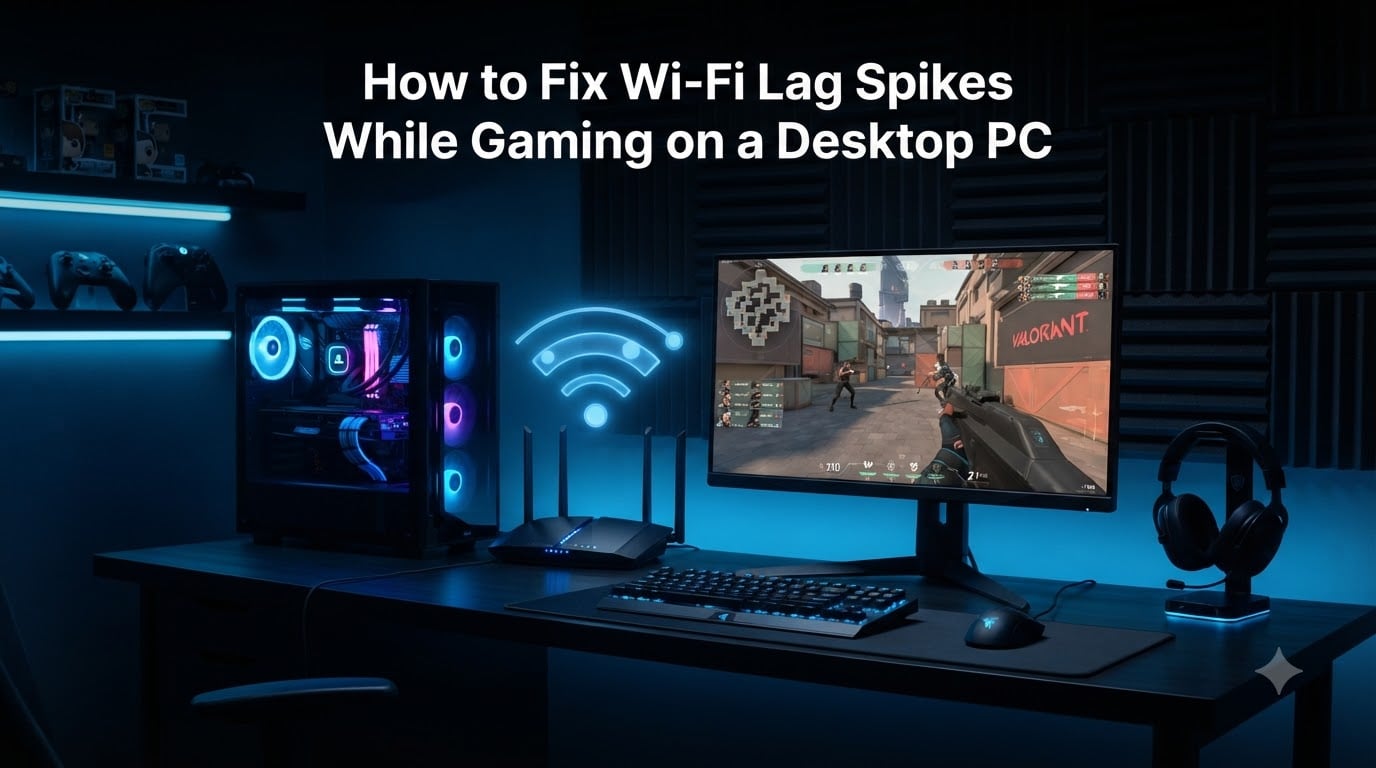 How to Fix Wi-Fi Lag Spikes While Gaming on a Desktop PC