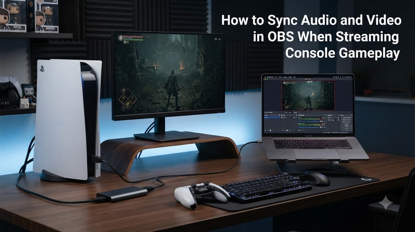 How to Sync Audio and Video in OBS When Streaming Console Gameplay