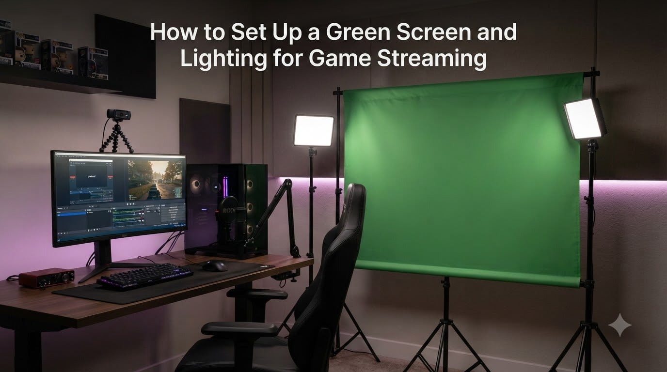 How to Set Up a Green Screen and Lighting for Game Streaming