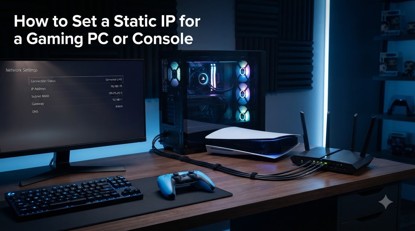How to Set a Static IP for a Gaming PC or Console