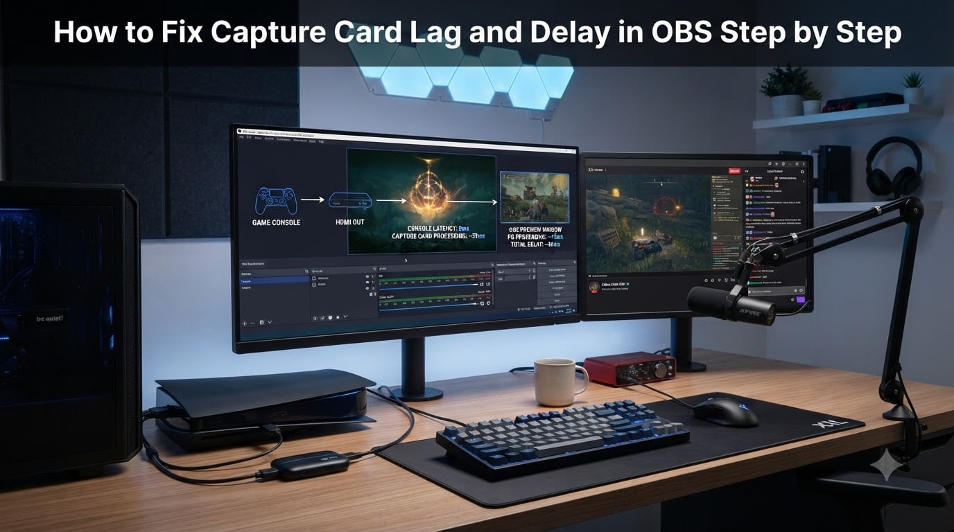 How to Fix Capture Card Lag and Delay in OBS Step by Step