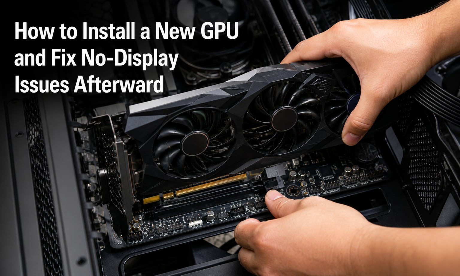 How to Install a New GPU and Fix No-Display Issues Afterward