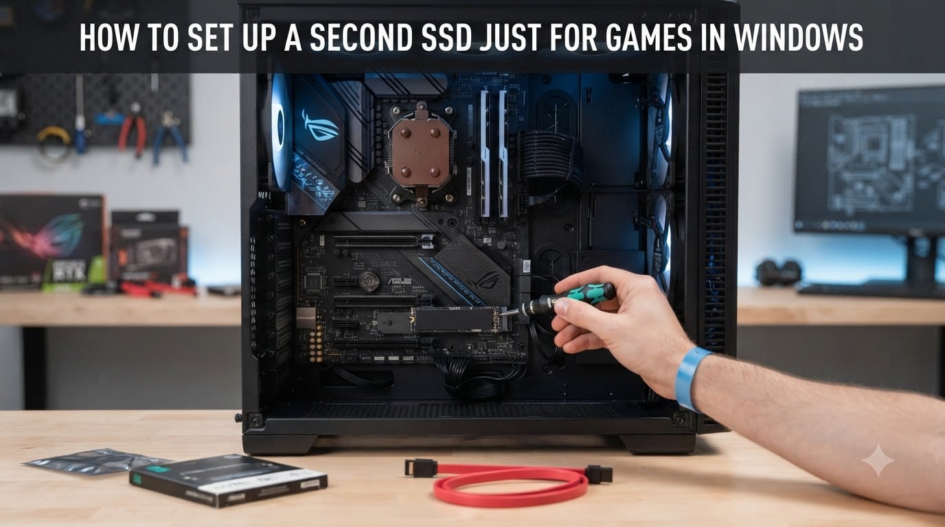 How to Set Up a Second SSD Just for Games in Windows