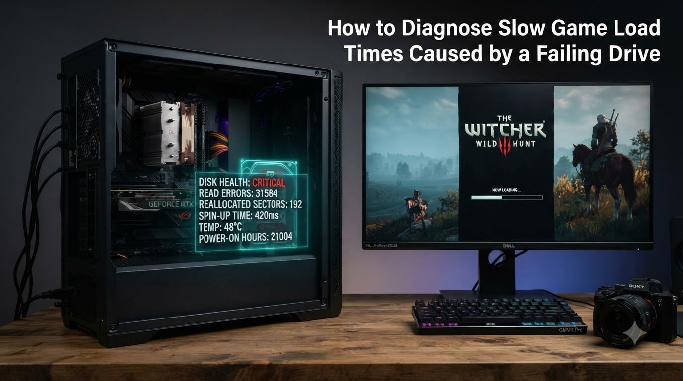 How to Diagnose Slow Game Load Times Caused by a Failing Drive