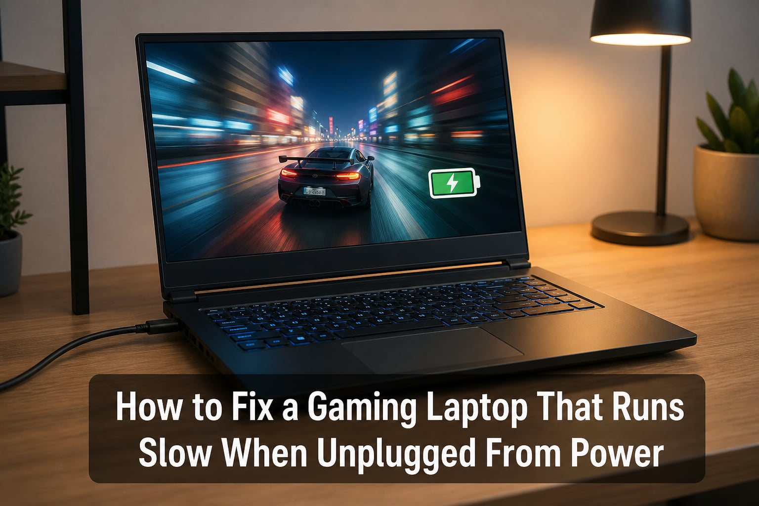 How to Fix a Gaming Laptop That Runs Slow When Unplugged From Power