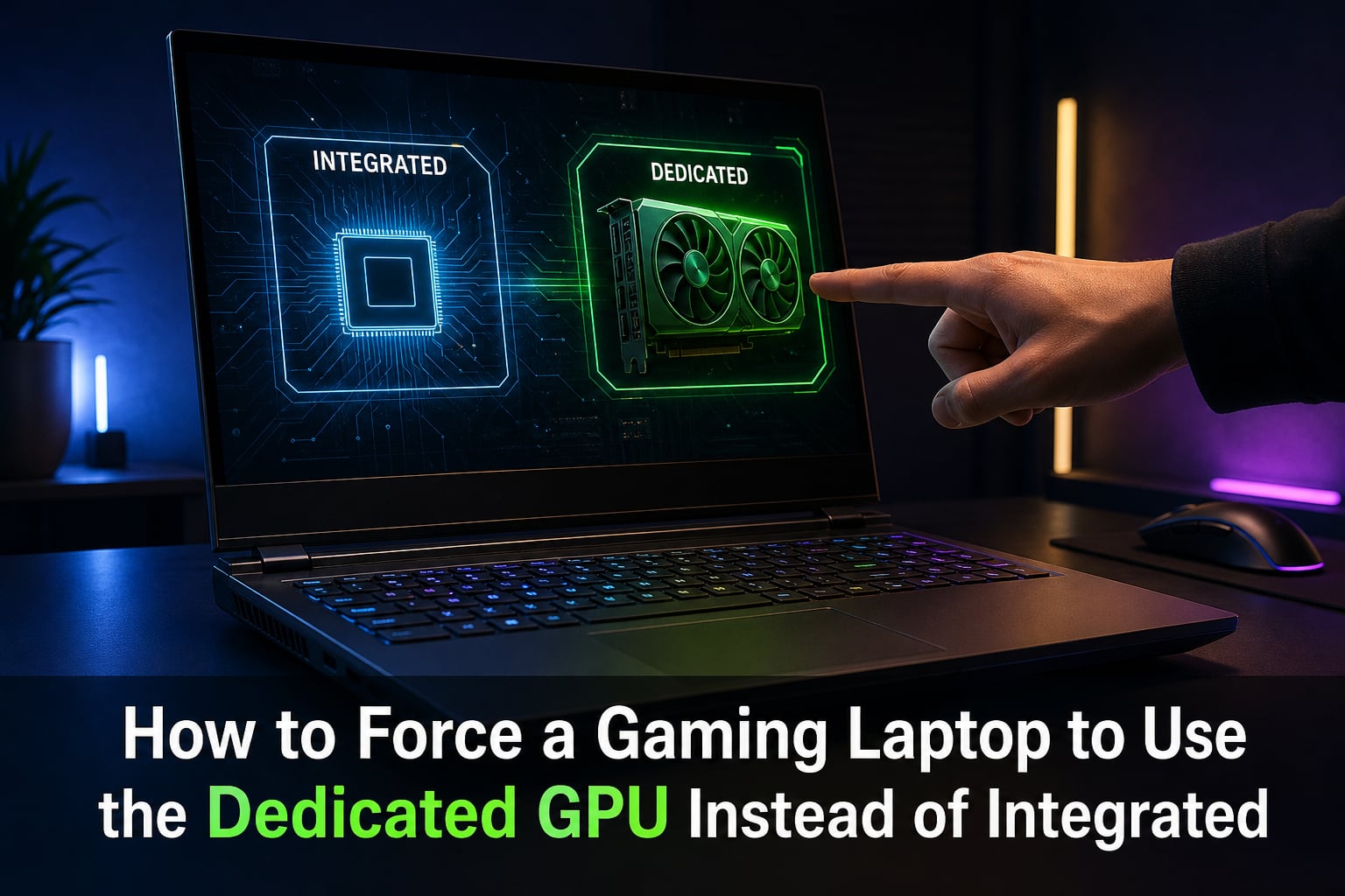 How to Force a Gaming Laptop to Use the Dedicated GPU Instead of Integrated