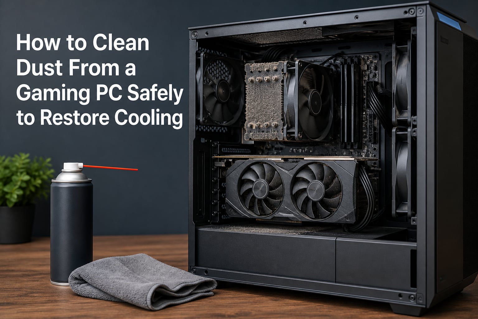 How to Clean Dust From a Gaming PC Safely to Restore Cooling