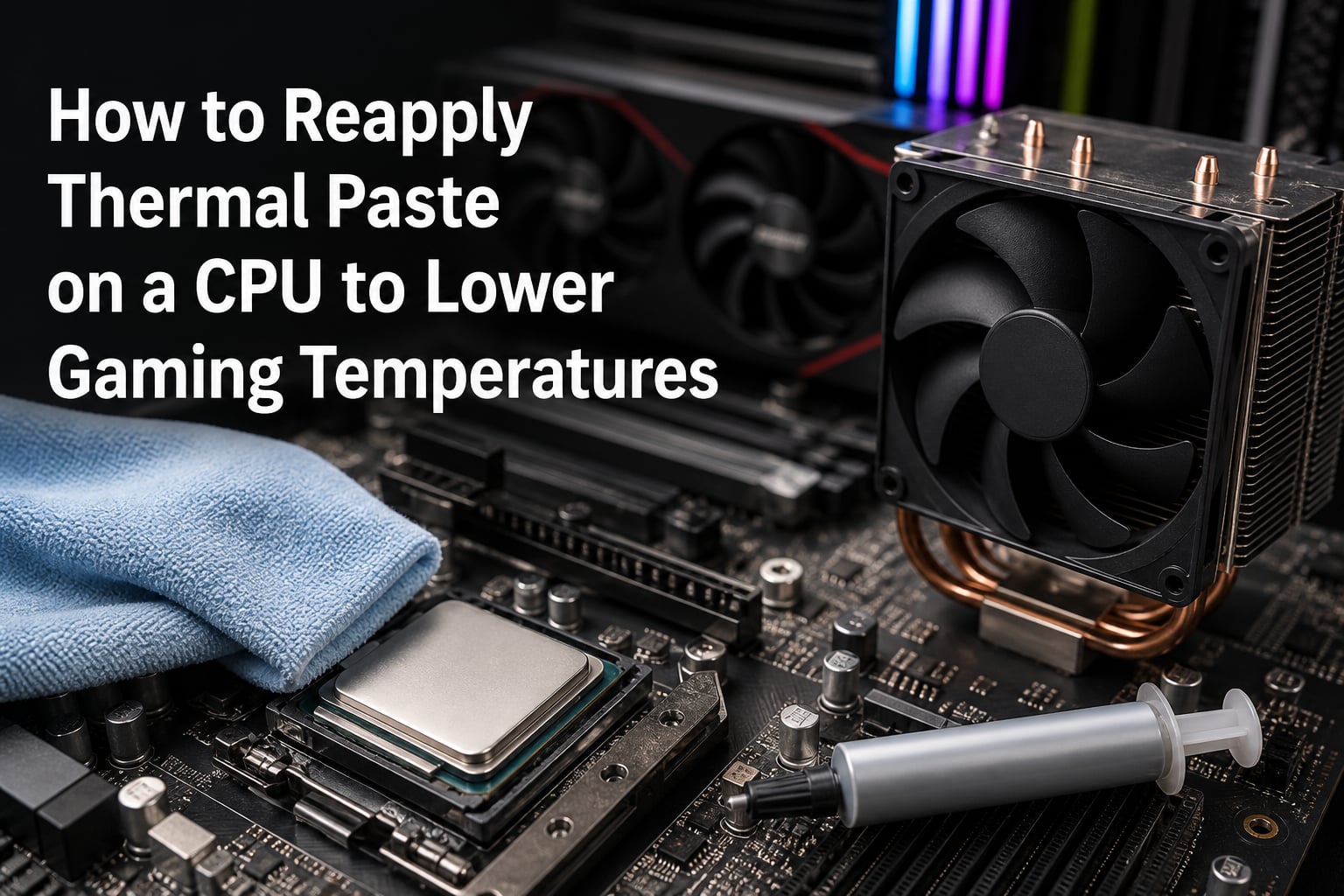 How to Reapply Thermal Paste on a CPU to Lower Gaming Temperatures