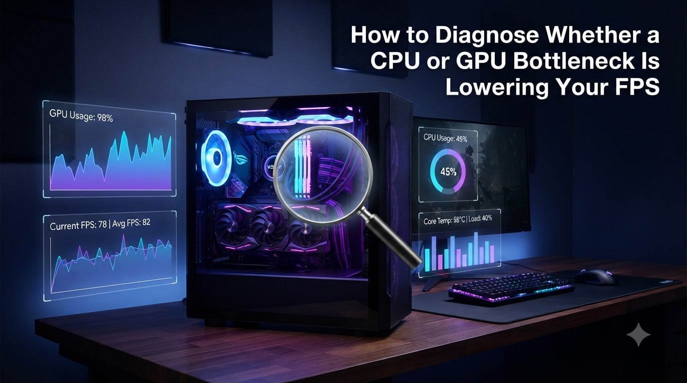 How to Diagnose Whether a CPU or GPU Bottleneck Is Lowering Your FPS