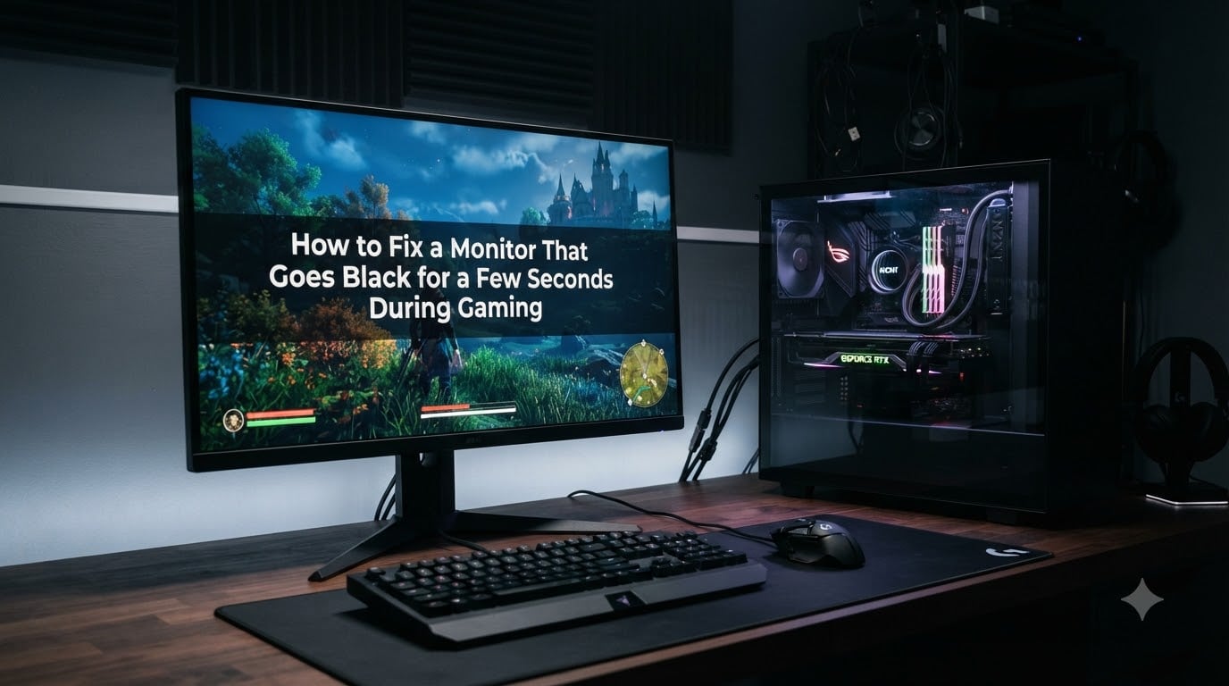 How to Fix a Monitor That Goes Black for a Few Seconds During Gaming