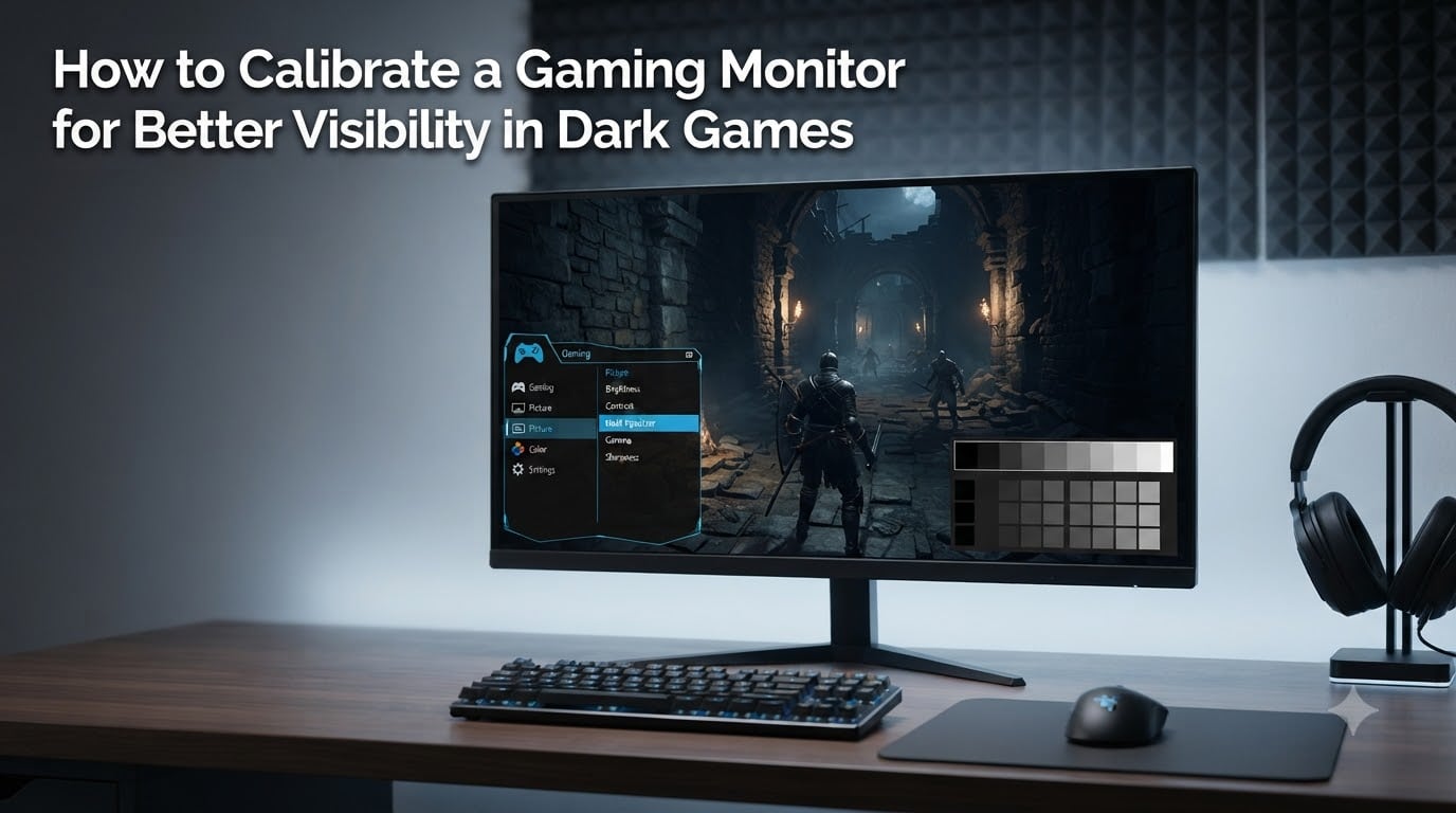 How to Calibrate a Gaming Monitor for Better Visibility in Dark Games