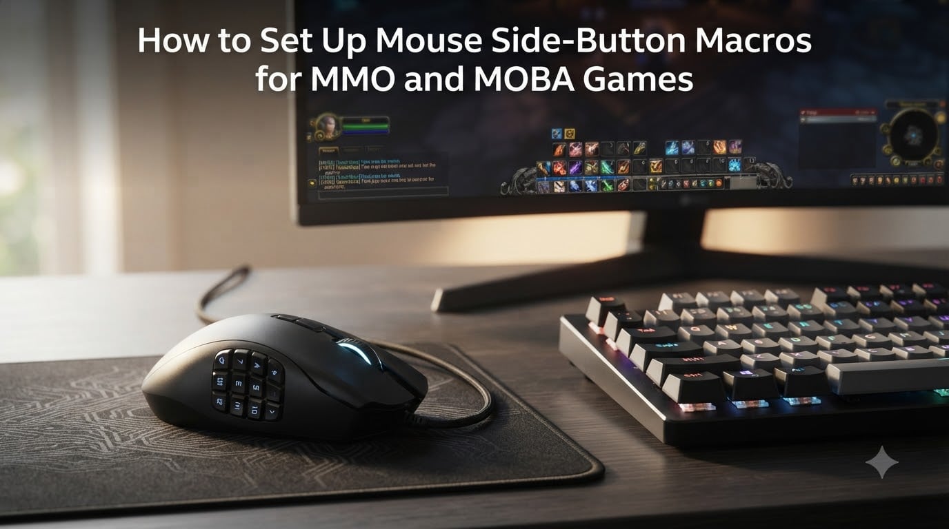 How to Set Up Mouse Side-Button Macros for MMO and MOBA Games