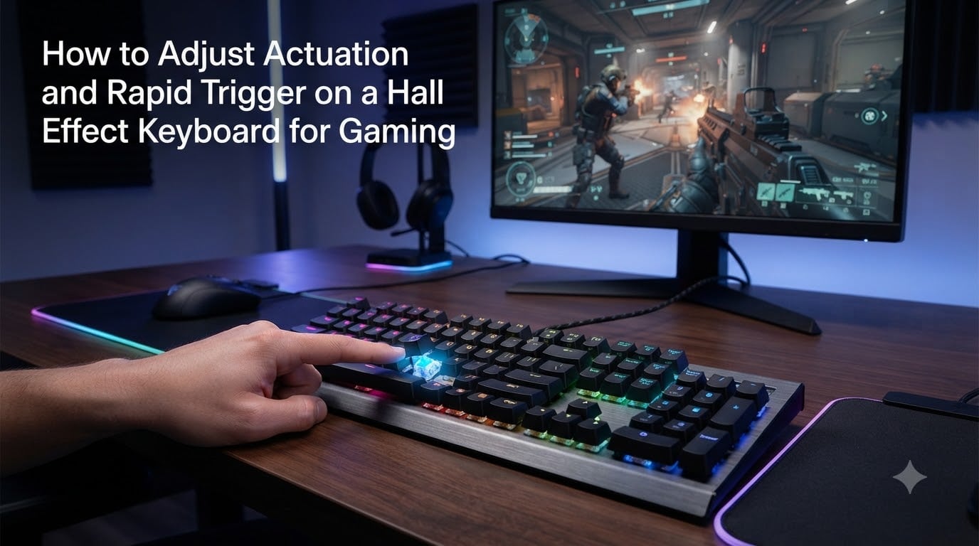 How to Adjust Actuation and Rapid Trigger on a Hall Effect Keyboard for Gaming