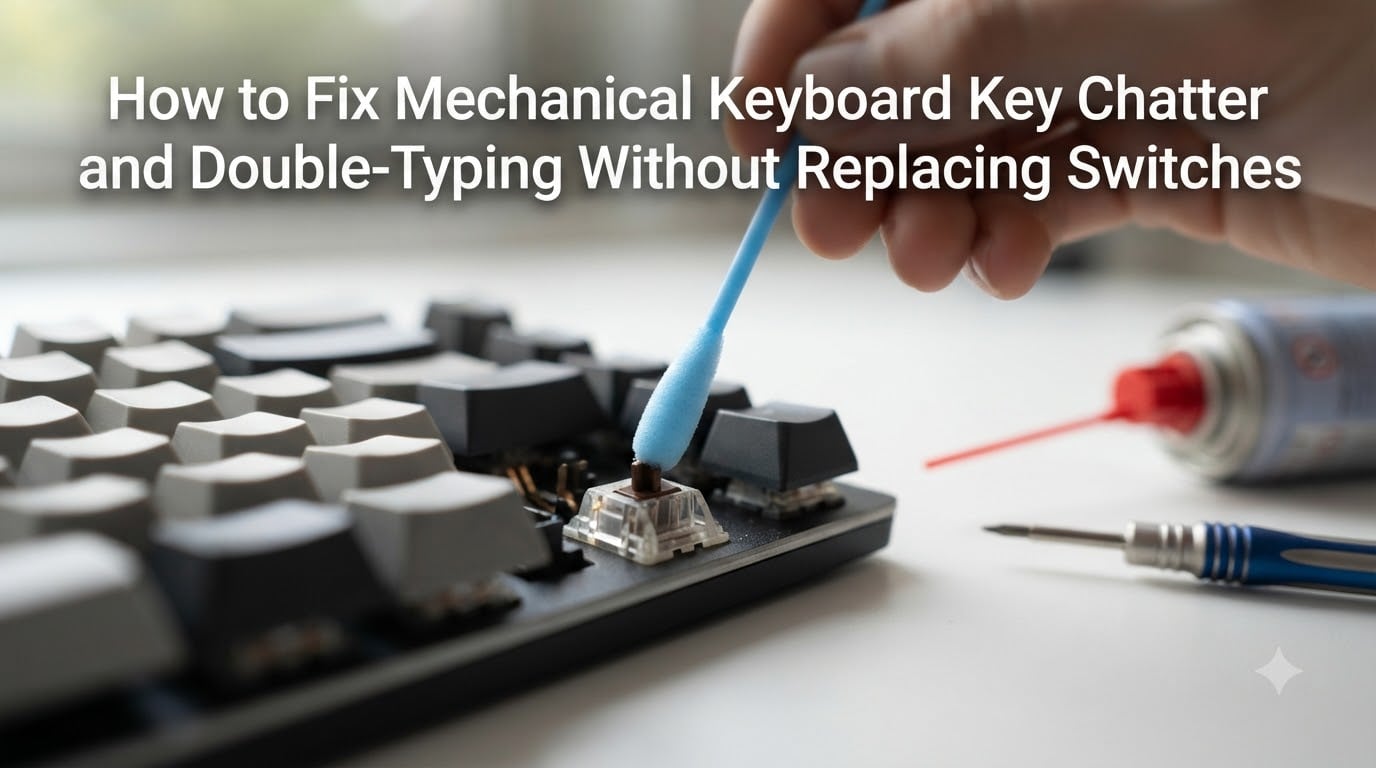 How to Fix Mechanical Keyboard Key Chatter and Double-Typing Without Replacing Switches