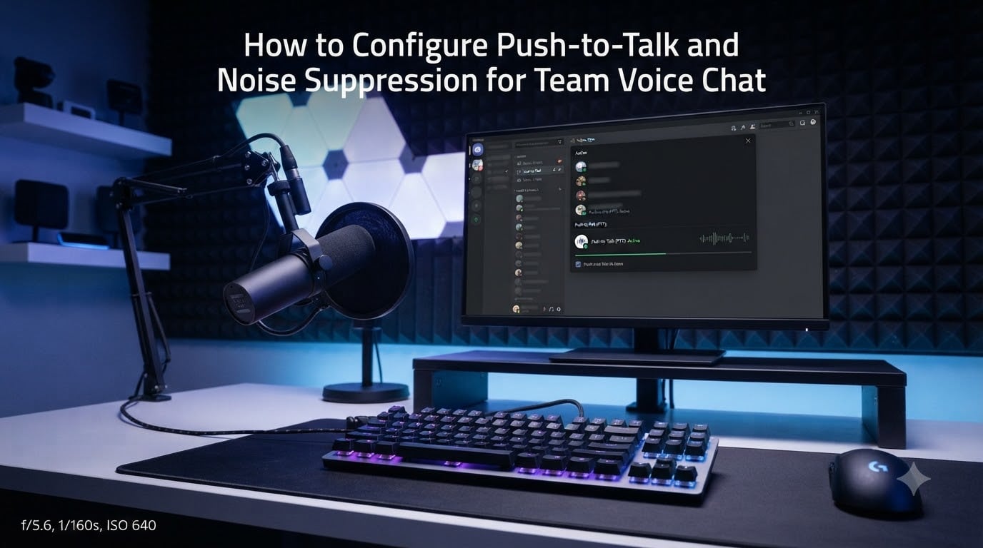 How to Configure Push-to-Talk and Noise Suppression for Team Voice Chat