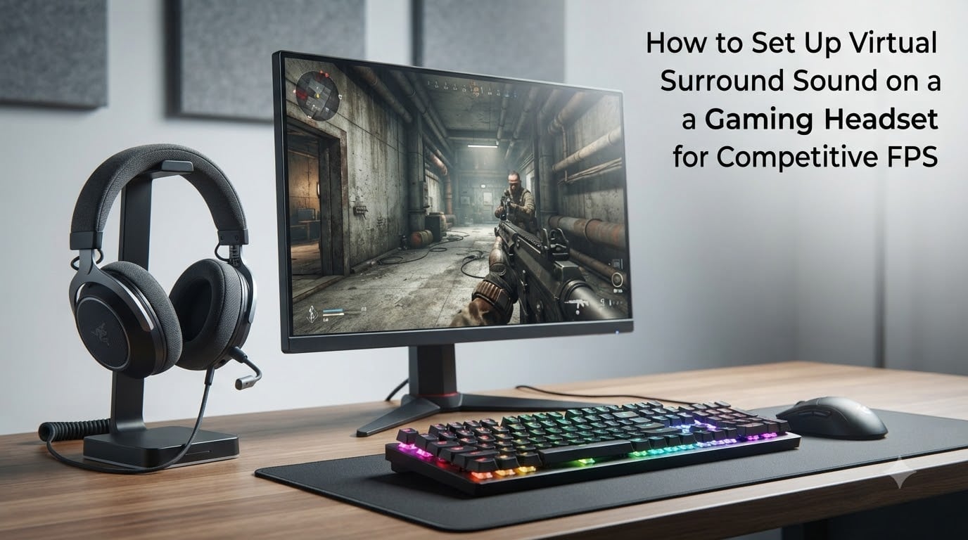How to Set Up Virtual Surround Sound on a Gaming Headset for Competitive FPS